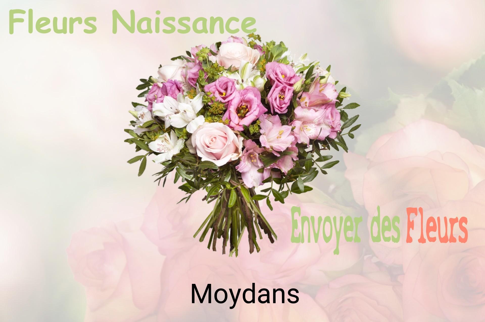 Bouquet de fleurs de naissance livré à Moydans